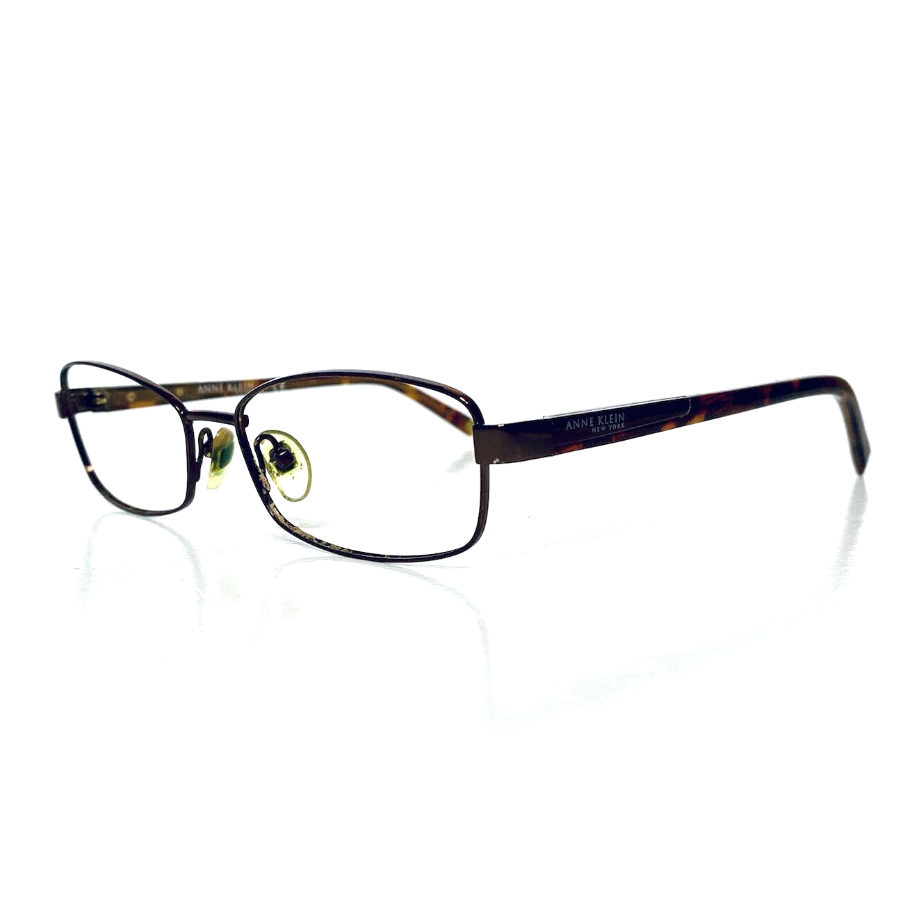 Anne Klein Brown Rectangular Glasses
